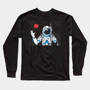 Astronaut Lover Design Long Sleeve T-Shirt